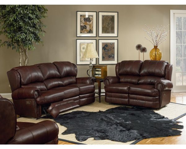 Knoxville Whole Furniture, Lane Leather Power Reclining Sofa