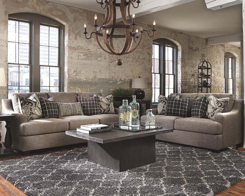 Ashley Furniture Gypsum Sofa and Loveseat